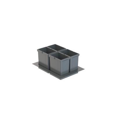 WESCO® Pullboy Versa 265 K/600-4, orion gray, for existing pull-outs, 28 l, 8011714