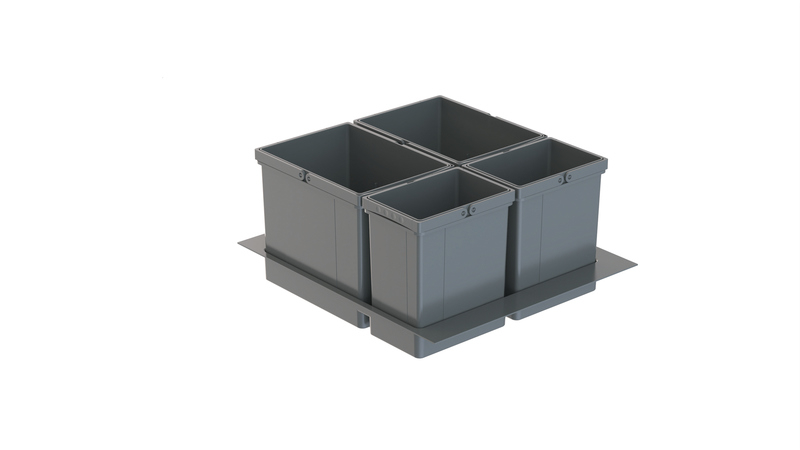 WESCO® Pullboy Versa 265 K/600-4, orion gray, for existing pull-outs, 44l, 8011717