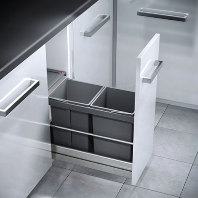 Naber Tandem 2, graphite gray, for existing full extension runners, 8011053