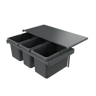 Naber Cox Stand-UP® 280 S/800-3, for existing pull-outs, waste system, anthracite, 44 l, 8013393