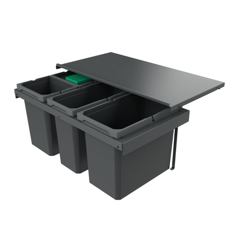 Naber Selectakit Cox® Stand-UP® 350 S/800-4, with biolid, for existing extractors, anthracite, 58 l, 8013413