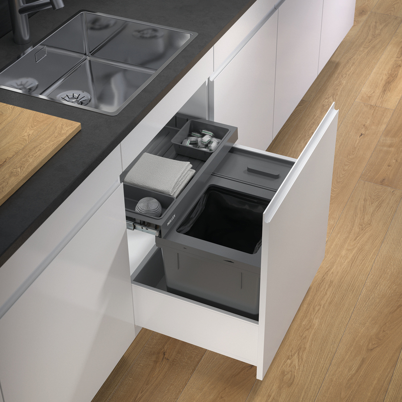 Naber X-LINE 600/M7 with premium drawer, anthracite, for existing pull-outs, 50 l, 8011296