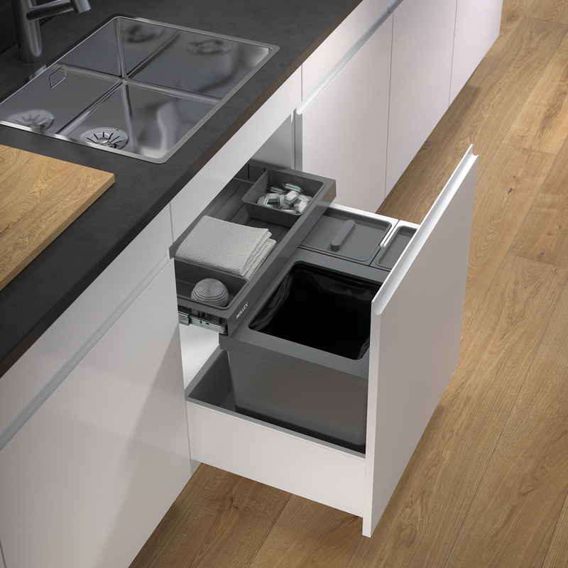 Naber X-LINE 600/M5 with premium drawer, anthracite, for existing pull-outs, 50.3 l, 8011294
