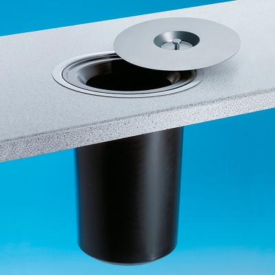 WESCO® Dassa 2, stainless steel with plastic insert, 11 liters, flush installation, 8011101