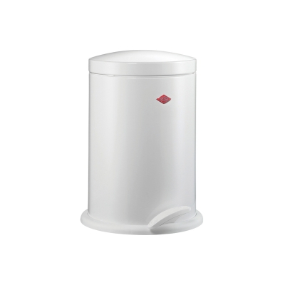 WESCO® pedal waste collector 116, white, foot pedal mechanism, 13 l, 8012148