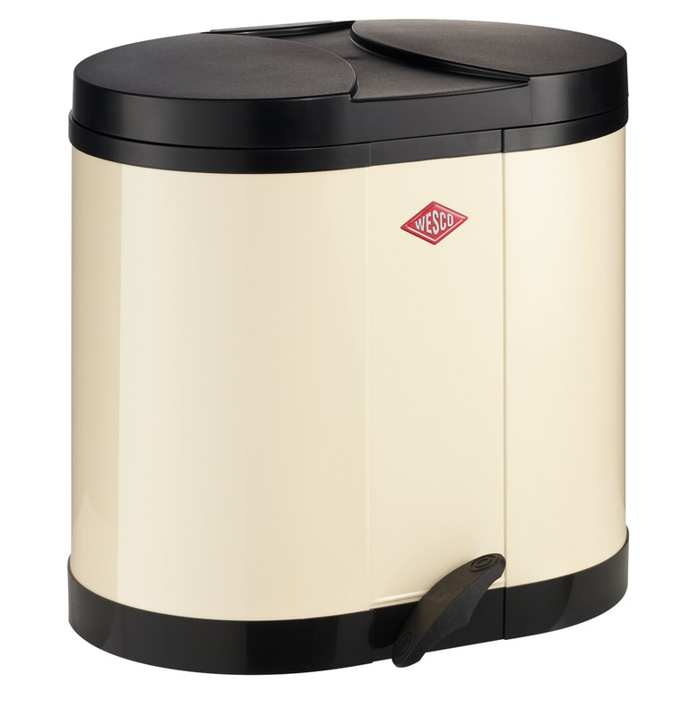 WESCO® eco collector 170, almond, foot pedal mechanism, 30 l, 8011534