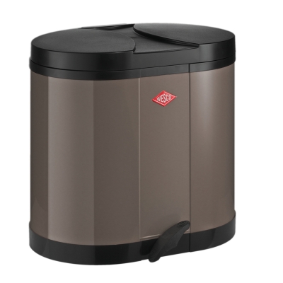 WESCO® eco collector 170, warm gray, foot pedal mechanism, 30 l, 8011595