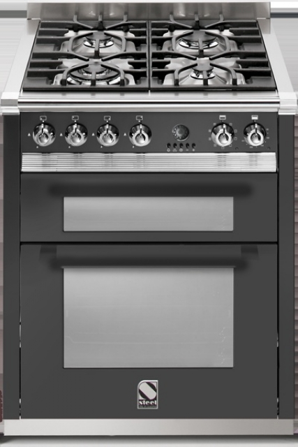 Steel Ascot 70, range cooker, 70 cm, multifunction, color anthracite, A7FF-4IAN, with 5 year guarantee!