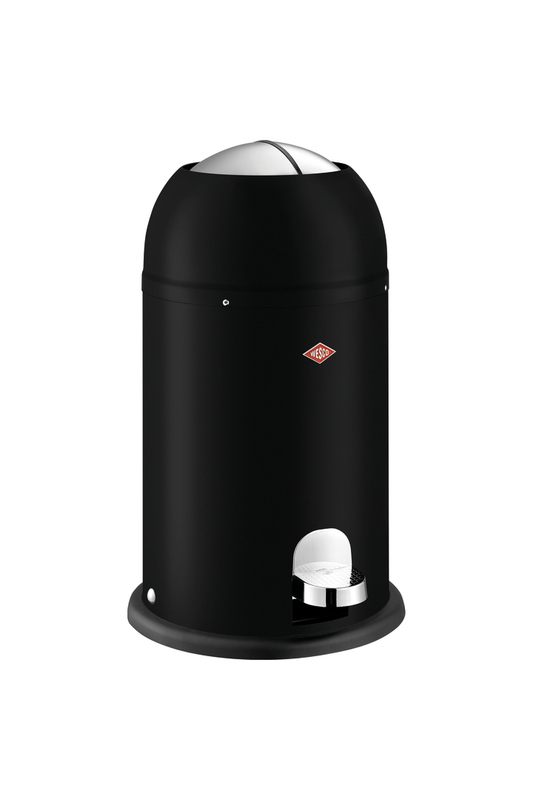 WESCO® Kickmaster® Junior, matt black, foot pedal mechanism, 12 l, 8012193