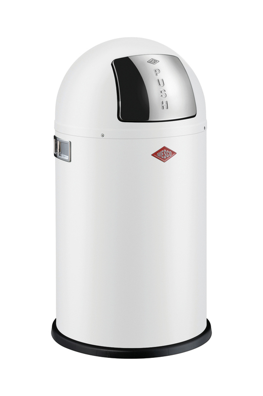 WESCO® Pushboy® Junior, matt white, flap, 22 l, 8012571