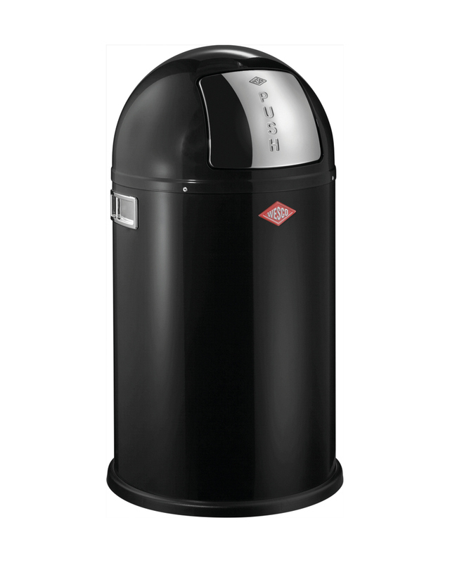 WESCO® Pushboy® Junior, black, flap, 22 l, 8011540