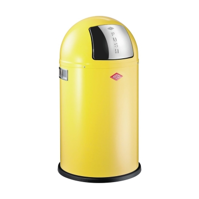 WESCO® Pushboy® Junior, lemon yellow, flap, 22 l, 8012357