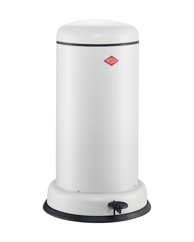 WESCO® Baseboy® 20, matt white, foot pedal mechanism, 20 l, 8011516