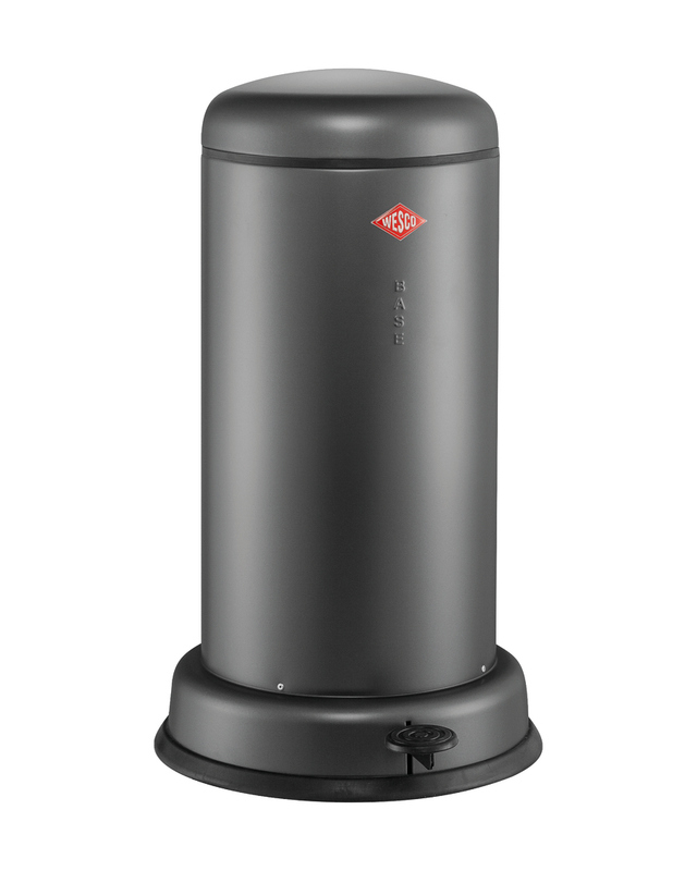 WESCO® Baseboy® 20, graphite matt, foot pedal mechanism, 20 l, 8011517