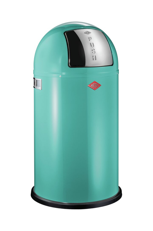 WESCO® Pushboy®, turquoise, flap, 50 l, 8012563