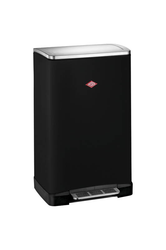 WESCO® Big Double Boy, matt black, foot pedal mechanism, 36 l, 8011696