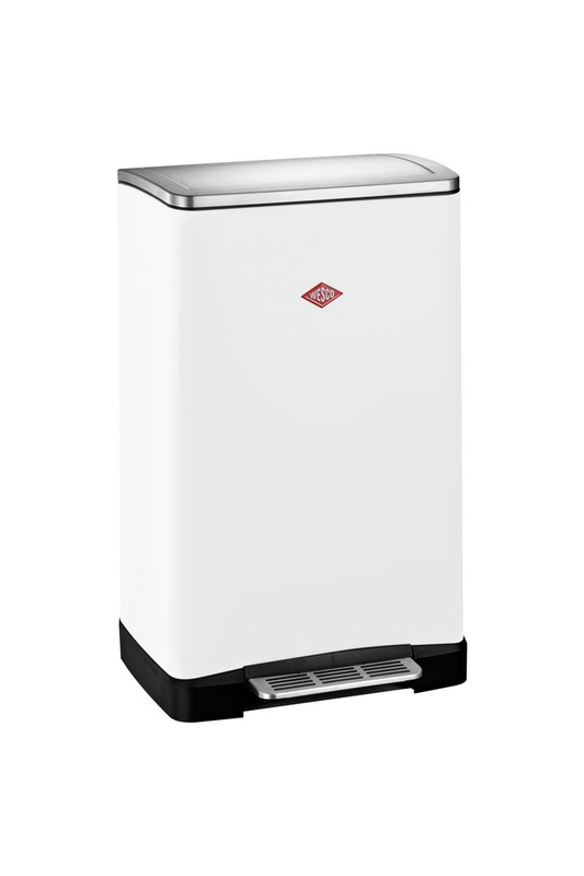 WESCO® Big Double Boy, matt white, foot pedal mechanism, 36 l, 8011697