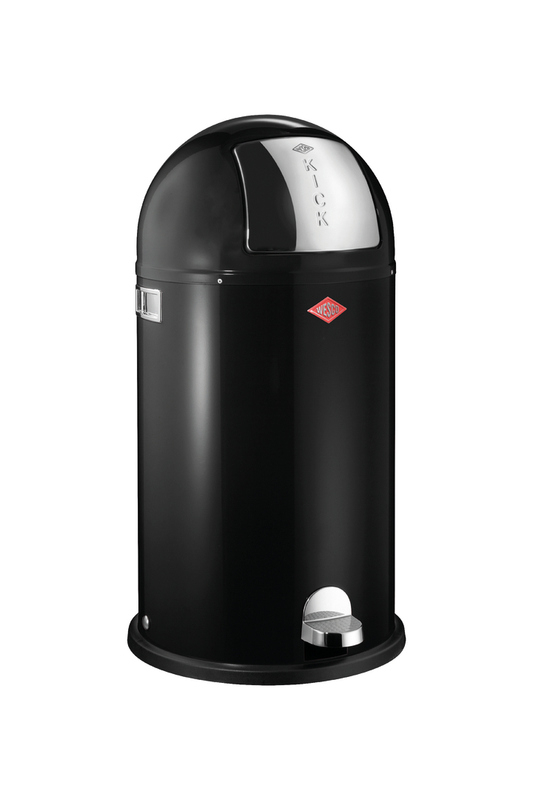 WESCO® Kickboy®, must, jalgpedaali mehhanism, 40 l, 8011556