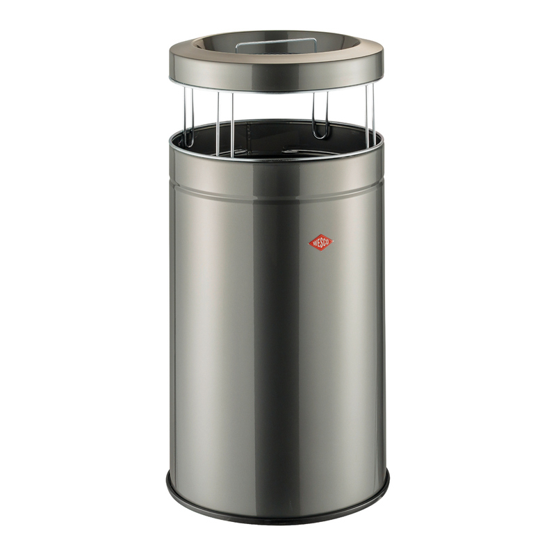 WESCO® Big Ash, standing ashtray, graphite, 120 l, 8011693