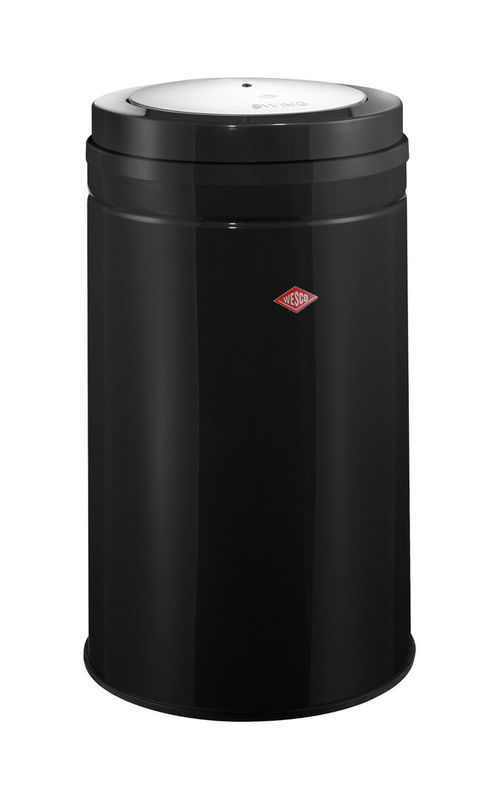 WESCO® Kickmaster®, black, swing lid, 120 l, 8011579