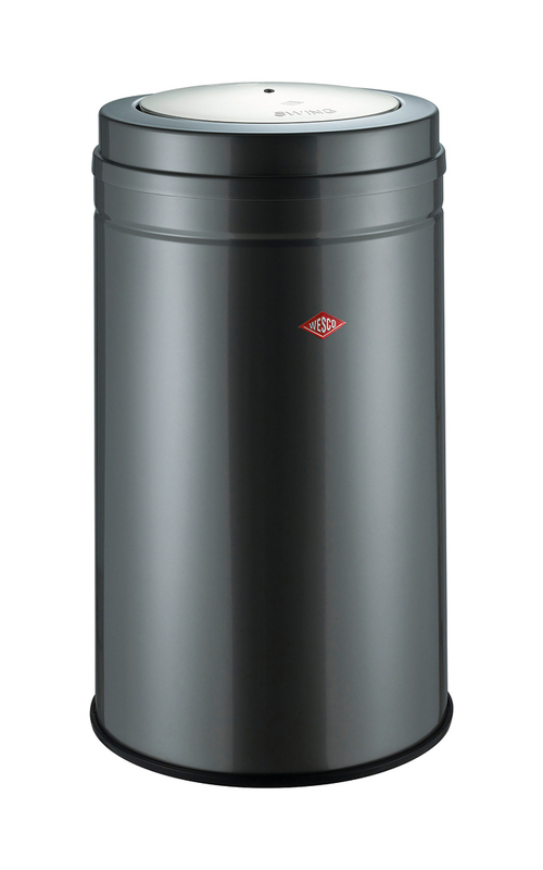 WESCO® Kickmaster®, graphite, swing lid, 120 l, 8011578