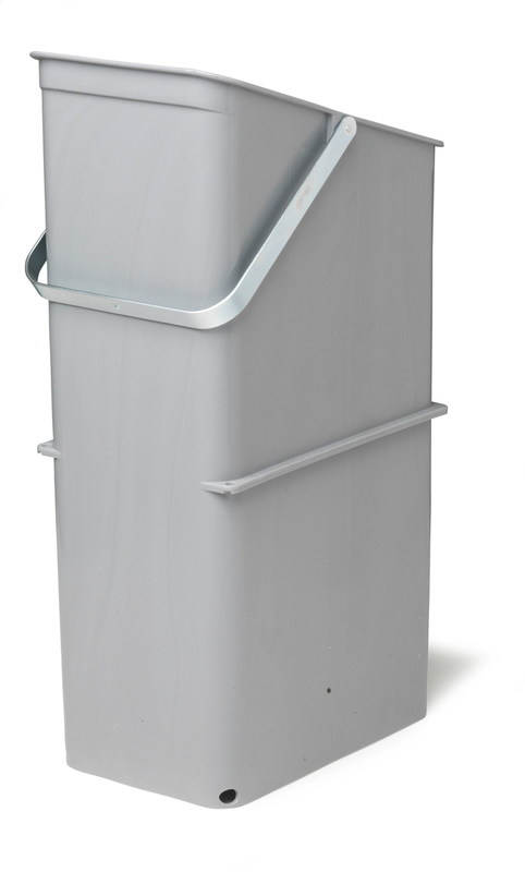 Naber Müllex Module 17, light gray, single bucket for front pull-out, 8010309