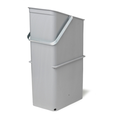 Naber Müllex Module 17, light gray, single bucket for front pull-out, 8010309