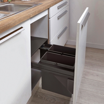 WESCO® Pullboy Soft Comfort 360 K/450-2, anthracite, front pull-out system, 22 l, 8011126