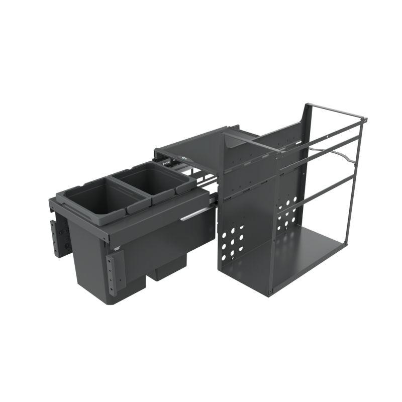 Naber Cox® Base Q+ 360 S/370-2, anthracite, full extension, front pull-out system, 20 l, 8013379