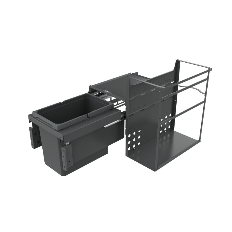 Naber Cox® Base Q+ 360 S/370-1, anthracite, full extension, front pull-out system, 22 l, 8013378