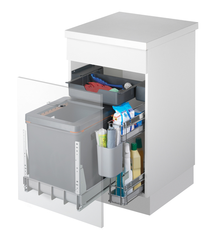 Naber Müllex BOXX40-R P, антрацит, переднее выдвижение, 35 л, 8011068