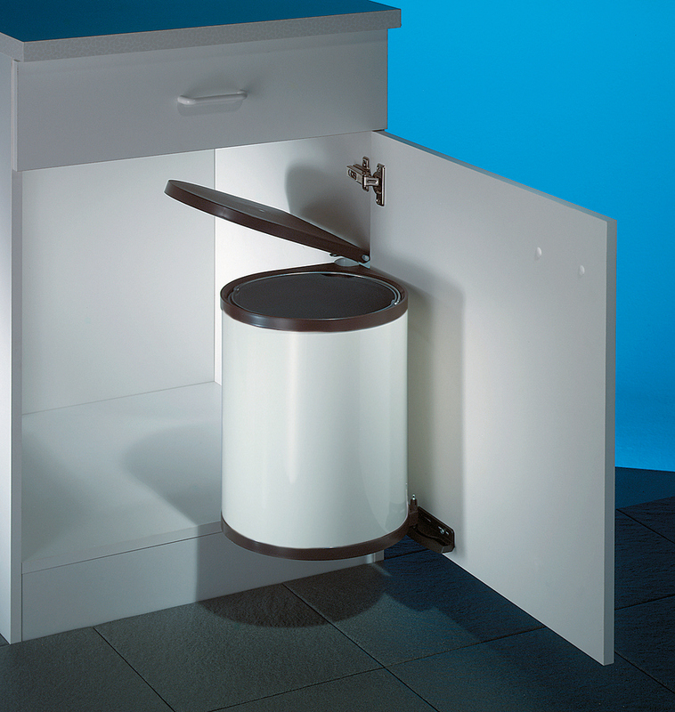 WESCO® Rondo 2, white, swivel technology, waste collector, 8011006