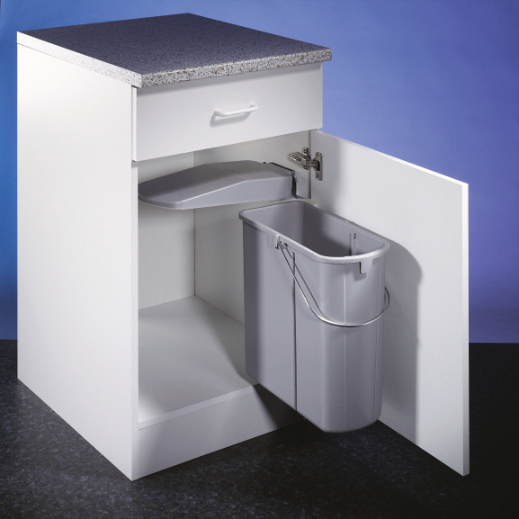 WESCO® Klassikline Single-Junior, swivel technology for revolving doors, aluminum gray, 19 l, 8011226