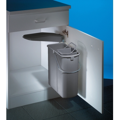 WESCO® Klassikline Single-Junior with organic insert, aluminum gray, 19 l, 8011227