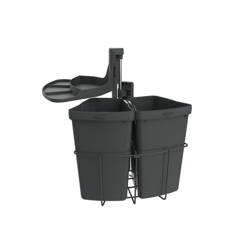 Naber Cabbi® junior 2, swing technology for revolving doors, anthracite, 18 l, 8013201