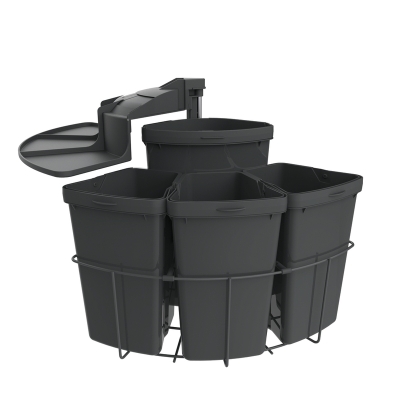 Naber Cabbi® 4, swing technology for revolving doors, anthracite, 39 l, 8013170