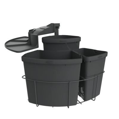 Naber Cabbi® 3, swing technology for revolving doors, anthracite, 39 l, 8013171