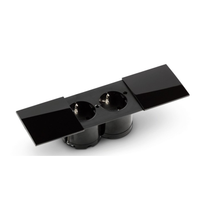 Naber Due topeltpesa, Schuko pesadega, sisseehitatud pistikupesa element, must, 7053081