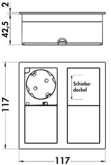 Naber VersaHit Dual USB Type A/C, матовый белый, встроенный элемент розетки, 1 розетка с заземлением, 7053256