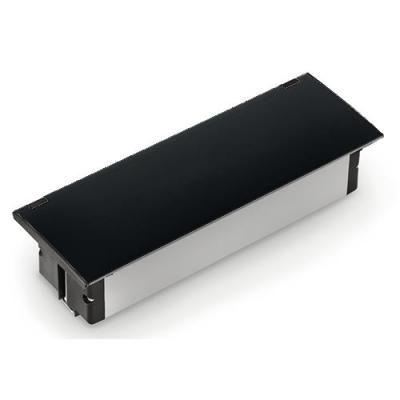 Naber Kapsa USB A, 2x Schuko pesaga, mattmust kate, sisseehitatud pistikupesa element, 7053079