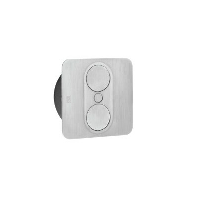 Naber Twist 2 USB A+C, kandiline, Schuko pesadega, roostevabast terasest värv, sisseehitatud pistikupesa element, Schuko pesa, 7053193