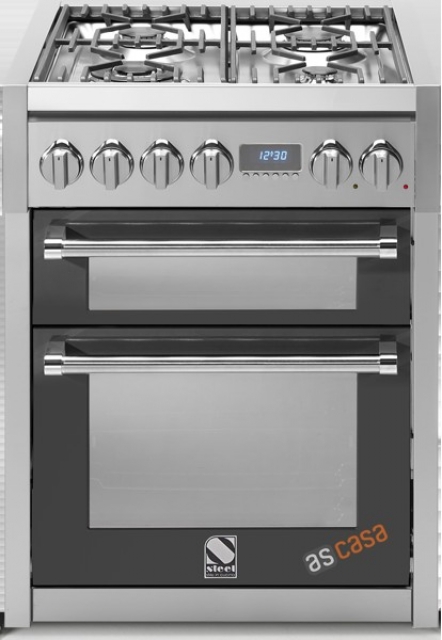 Steel Genesi 70, range cooker, 70 cm, multifunction, color anthracite, G7FF-4IAN, with 5 year guarantee!