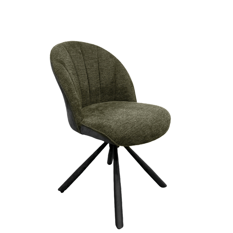 Naber Brezo 1S, frame black matt, rotatable, round, cover green, 3031350