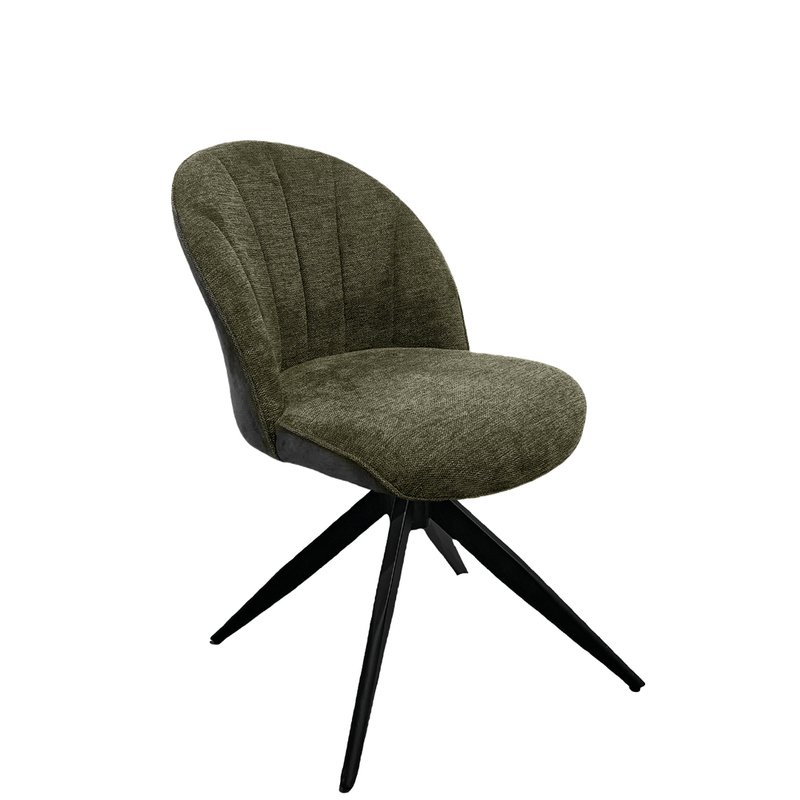 Naber Brezo 1S, frame black matt, rotatable, square, cover green, 3031353