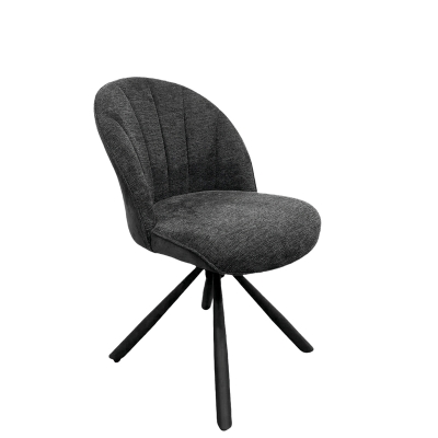 Naber Brezo 1S, frame black matt, rotatable, round, cover dark gray, 3031348