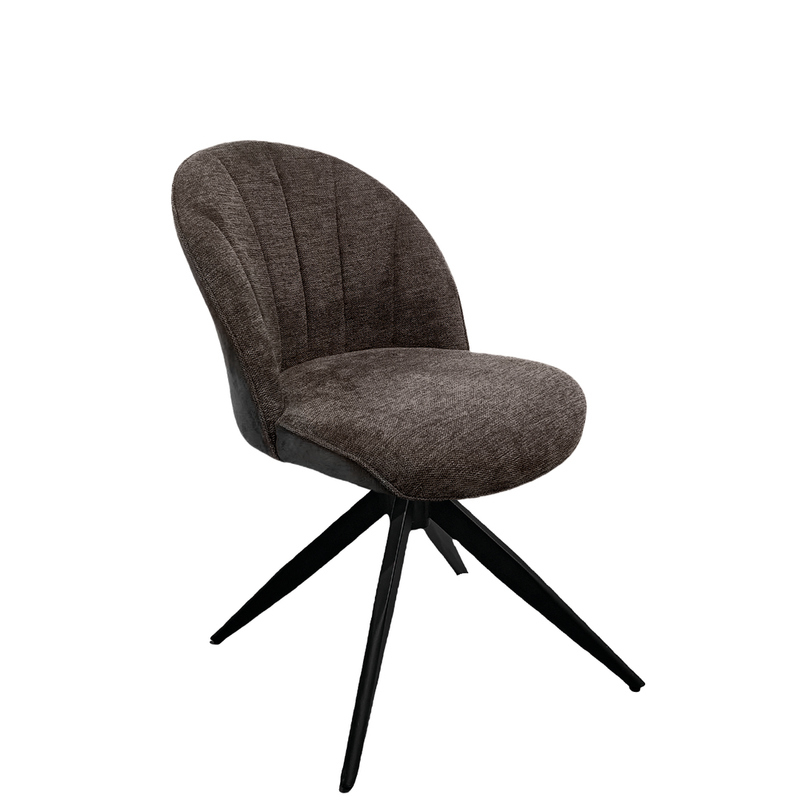 Naber Brezo 1S, рамка черная матовая, поворотная, квадратная, крышка коричневая, 3031352