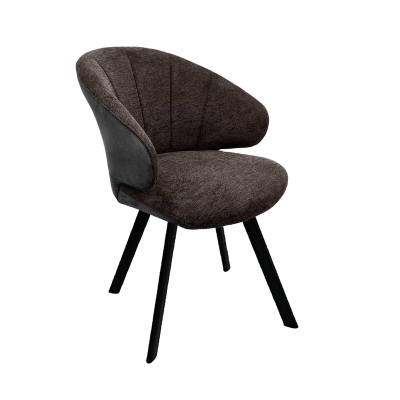 Naber Brezo 1AS, frame black matt, rigid, oval, cover brown, 3031337