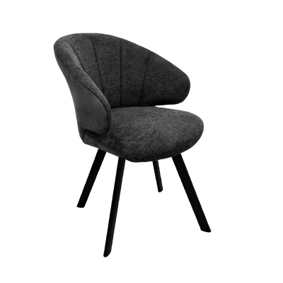 Naber Brezo 1AS, frame black matt, rigid, oval, cover dark gray, 3031336