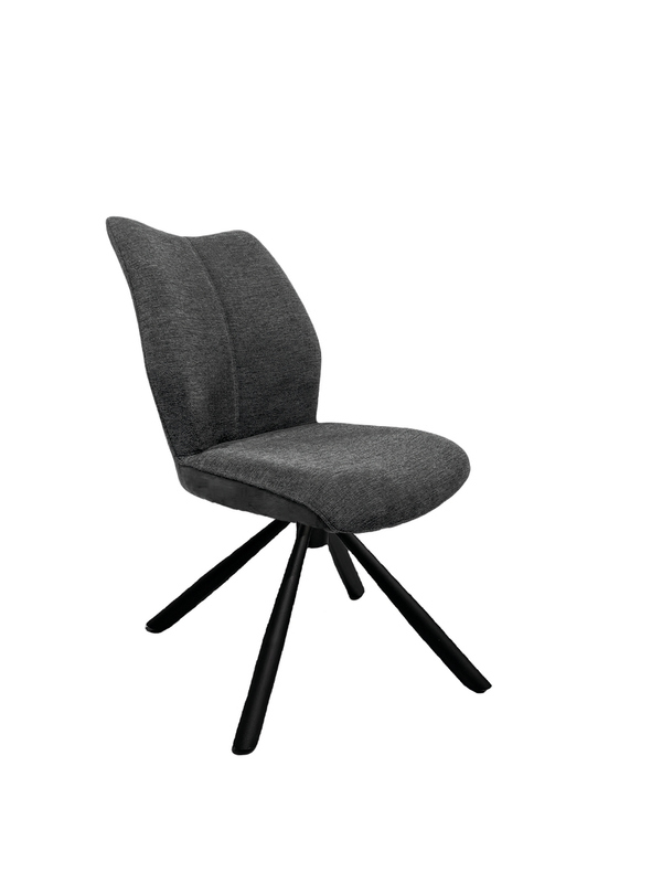 Naber Stella 1S, matt black frame, rotatable, round, dark gray cover, 3031384