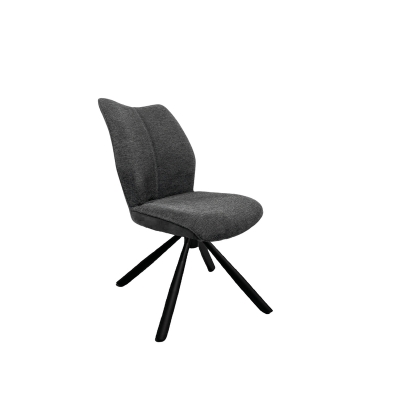 Naber Stella 1S, matt black frame, rotatable, round, dark gray cover, 3031384